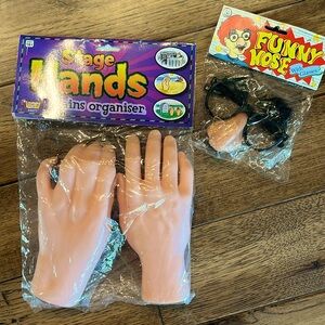 Halloween fun set funny nose and stage hands